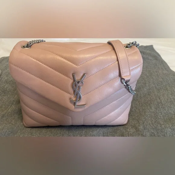 Saint Laurent LouLou small pink - Picture 6 of 16